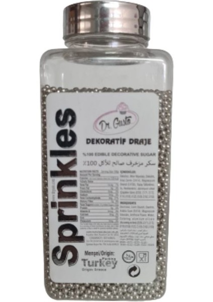 Arjantin Gümüş Draje 0 Numara 250 gr