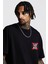 Erkek Oversize Savage Baskılı T-Shirt 2