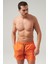 Regular Fit Turuncu Düz Şort Mayo 1