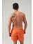Regular Fit Turuncu Düz Şort Mayo 4