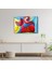 Artofwalldesign ''illüstrasyon Soyut Kırmızı'' Cam Tablo Uv 1
