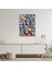 Artofwalldesign ''dikişsiz Renkli Soyut'' Cam Tablo Uv 1