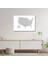 Artofwalldesign ''boş Amerika Haritası'' Cam Tablo Uv 1