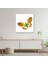 Artofwalldesign ''kırmızı Sarı Kelebek'' Cam Tablo Uv 1