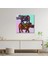 Artofwalldesign ''iki Gergedan'' Cam Tablo Uv 1