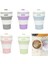 350ML Katlanır Taşınabilir Silikon Teleskopik Içme Kahve Kupası Pembe (Yurt Dışından) 4
