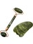 Yeşim Masaj Taşı Roller ve Yeşim Taşı Gua Sha (Bebek Ayağı Tasarımlı) Set 1