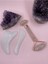 Pembe Kuvars Face Roller ve Gua Sha Masaj Aleti 3lü Set 1