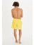 950055-2105 Normal Bel Regular Fit Düz Koyu Sarı Erkek Şort Mayo 2