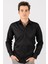 Modern Slim Fit Dar Kesim Armürlü Erkek Gömlek 1