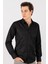 Modern Slim Fit Dar Kesim Armürlü Erkek Gömlek 2