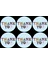 Thank You Yazılı Sticker Seti (4x4 cm 24 Adet) 1