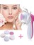 Pilli Yüz Cilt Temizleme Cihazı Siyah Nokta Peeling Fırça Seti Vücut Yüz Bakımı Masaj Aleti 5 In 1 1