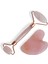 Pembe Kuvars Taş Face Roller ve Gua Sha Ikili Yüz Masajı Seti 1