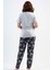 Vıscon Büyük Beden Kısa Kol Pijama Takım 4