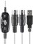 USB Midi Kablo 5 Pin Din Kablo USB Çevirici Klavye Org Midi Müzik Düzenleme Kablosu 1 In 1 Out Mıdı 3