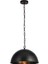 Retro Rustik Metal Sarkıt Avize Siyah Içi Eskitme Patinalı En 40 cm 1
