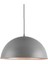 Modern Spor Metal Tekli Gri Içi Beyaz Metal Sarkıt Avize 40 cm 1