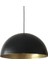Retro Mat Siyah Içi Gold Metal Sarkıt Avize Retro Sarkıt 40 cm 1
