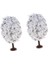 10 Parça Yeşil Manzara Peyzaj Modeli Noel Ağacı 4.5-10 cm Ob 6 cm (Yurt Dışından) 4