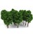 Boyalı Plastik Model Tress Tren Demiryolu Diorama Mimarisi 1: 150 20X Yeşil (Yurt Dışından) 5
