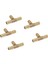 5 x Pirinç T Tipi Marangoz Yakıt Hortumu Marangoz Tee Bağlayıcı Hava Su Gazı 10MM (Yurt Dışından) 5