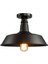 Rys Retro Dekoratif Siyah Metal Tavan Plofyoner Avize 1