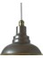 Rys Retro Metal Sedefli Kahve Eskitme Duylu Dekoratif Rustik Metal Sarkıt Avize Çap:30 cm 1