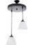 Rys Retro Metal 2 Li Opal Camlı Modern Sarkıt Avize Çap:30 cm 1