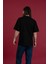 Oversize Bisiklet Yaka Baskılı Erkek Penye T-Shirt 4