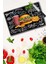 20X30 cm Fast Food Desenli Cam Kesme Tablası 1