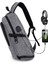 6016B Açık Büyük Kapasiteli Hırsız Sırt Çantası Gri (Yurt dışından) 1