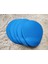Düz Mavi Renkli Bilek Destekli Oval - Baskılı Mouse Pad 2