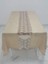 Elegant Lüx Dantelli Monoray Kumaş Bej Masa Örtüsü Dikdörtgen 170x230 cm - 1050 2