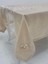Elegant Lüx Dantelli Monoray Kumaş Bej Masa Örtüsü Dikdörtgen 170x230 cm - 1050 4