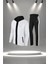 Kadın Beyaz Supra Penye Kumaş Fit Kalıp Koşu Seti (S-3xl) 1