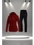Kadın Bordo Supra Penye Kumaş Şık Eşofman Takımı (S-3xl) 1