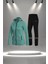 Kadın Su Yeşili Supra Penye Kumaş Rahat ve Şık Eşofman Takımı (S-3xl) 1