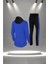 Kadın Mavi Supra Penye Kumaş Özel Tasarım Eşofman Takımı (S-3xl) 4