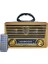 RT-864 Ahşap Yüksek Ses Gücü Fm Radyo Bluetooth Mp3 Nostaljik Müzik Kutusu 2