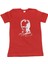 Çocuk Kısa Kol Atatürk Baskılı Gösteri Kostüm T-Shirt Kırmızı 1