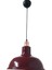 Retro Metal Bordo Bakır Duylu Dekoratif Ruktik Tekli Sarkıt Kafe Mutfak Aydınlatma Çap:30 cm 1