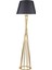 Retro Lambader Köşe Lambası Parlak Gold Siyah Başlık 45CM Başlık 1