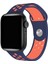 Apple Watch Uyumlu Series 2 38 mm Fileli Kordon Lacivert-Pembe 2