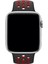 Apple Watch Uyumlu Series 3 38 mm Fileli Kordon Siyah-Kırmızı 2