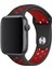 Apple Watch Uyumlu Series 3 38 mm Fileli Kordon Siyah-Kırmızı 3