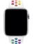 Apple Watch Uyumlu Series 4 40 mm Fileli Kordon Beyaz-Renkli 3