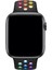Apple Watch Uyumlu Series 4 42 mm Fileli Kordon Siyah-Renkli 2