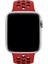 Apple Watch Uyumlu Series 6 42 mm Fileli Kordon Kırmızı-Siyah 3
