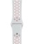 Apple Watch Uyumlu Series 6 38 mm Fileli Kordon Beyaz-Pembe 1